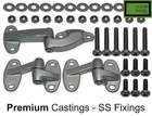 Rear Door Hinge Kit & Stainless Fixings for Land Rover Defender 90 110 83-16