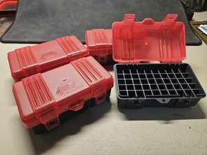 Plano 50 Round Ammo Case .38 357 Magnum Ammunition Box Lot of 4