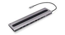 IOGEAR USB-C 8-Port Low Profile Docking Station Open Box GUD3C02B