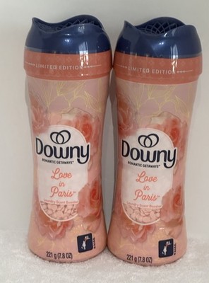 2 Downy Love in Paris Laundry Scent Booster Beads Floral Limited Edition 7.8 oz