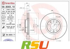 2x Bremsscheibe PRIME LINE - UV Coated 09.8303.11