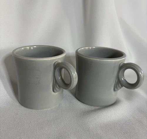 *2* Vintage Fiesta Gray *Tom & Jerry Mugs* *Near Perfect* *NOT Post 86*