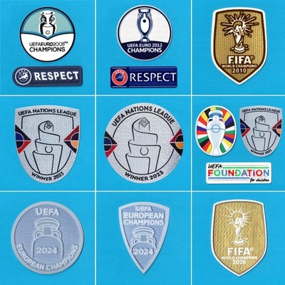 Patch Thermoaufkleber Spanien Euro 2012 2016 2024 FIFA World Champions 2010 2026