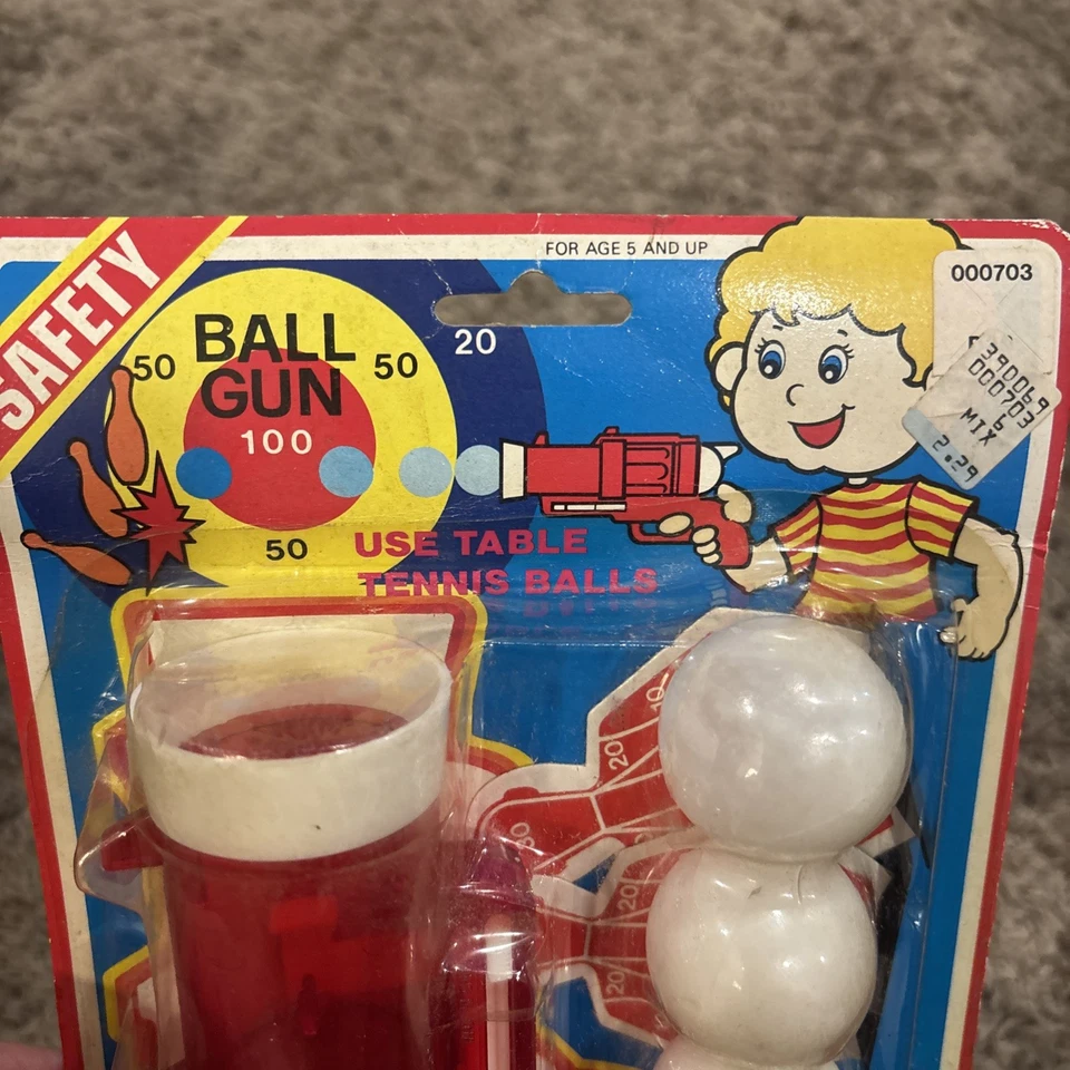 1980s PING PONG BALL TOY Gun Sealed NIP PISTOL YDC NOS Vintage - Image 2 of 4
