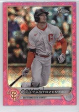 2022 Topps Chrome Logofractor Edition Pink Refractor /199 Mike Yastrzemski 13h8