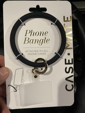 Case Mate Phone Bangle - Black - Womens Detachable Wristlet Keychain New In Box