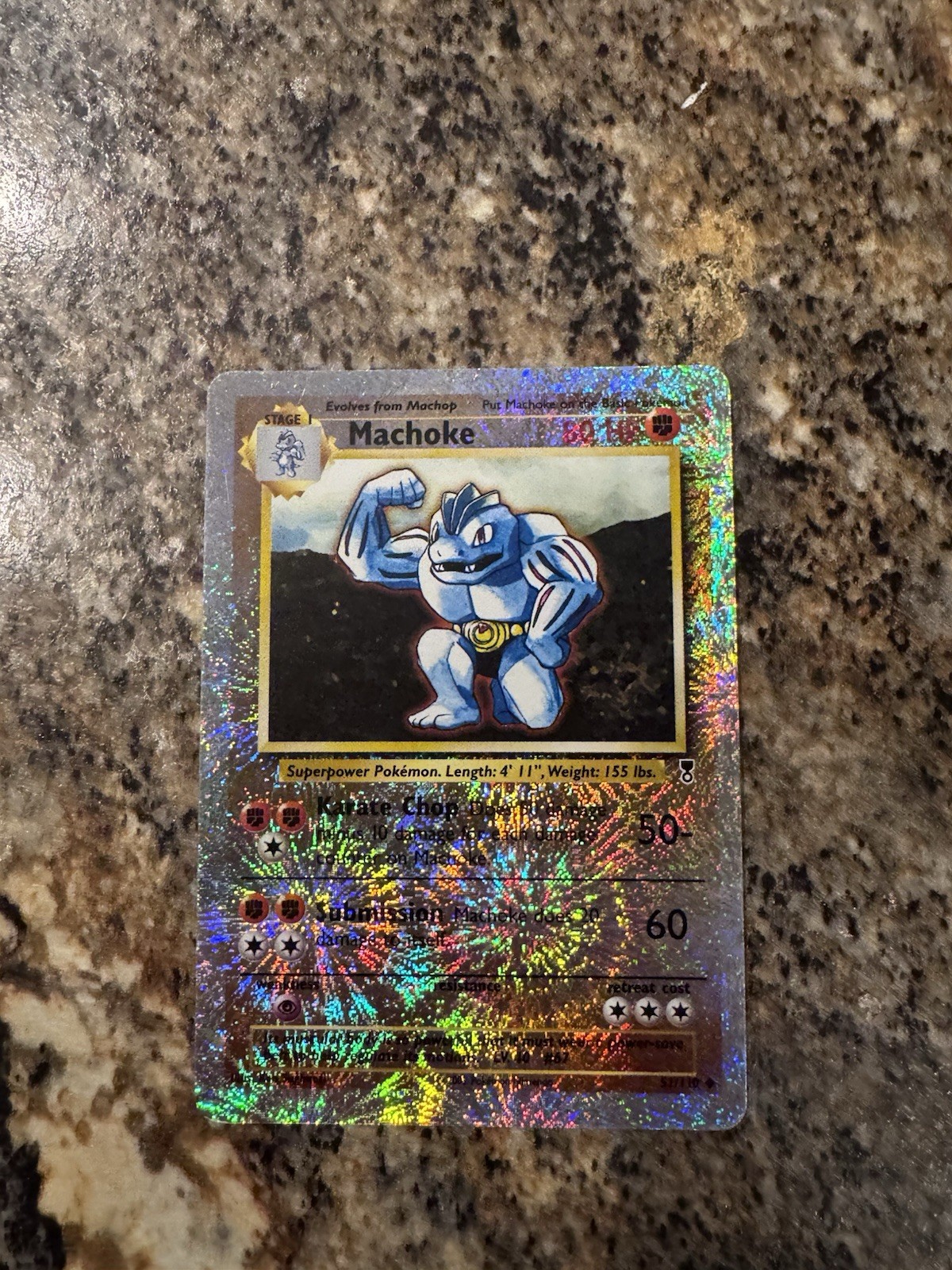 Pokemon TCG Machoke Legendary Collection Reverse Holo 51/110 2002 CLEAN - NM