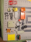 Vintage 1980 Geobra Playmobil Train Car Accesories & Decals