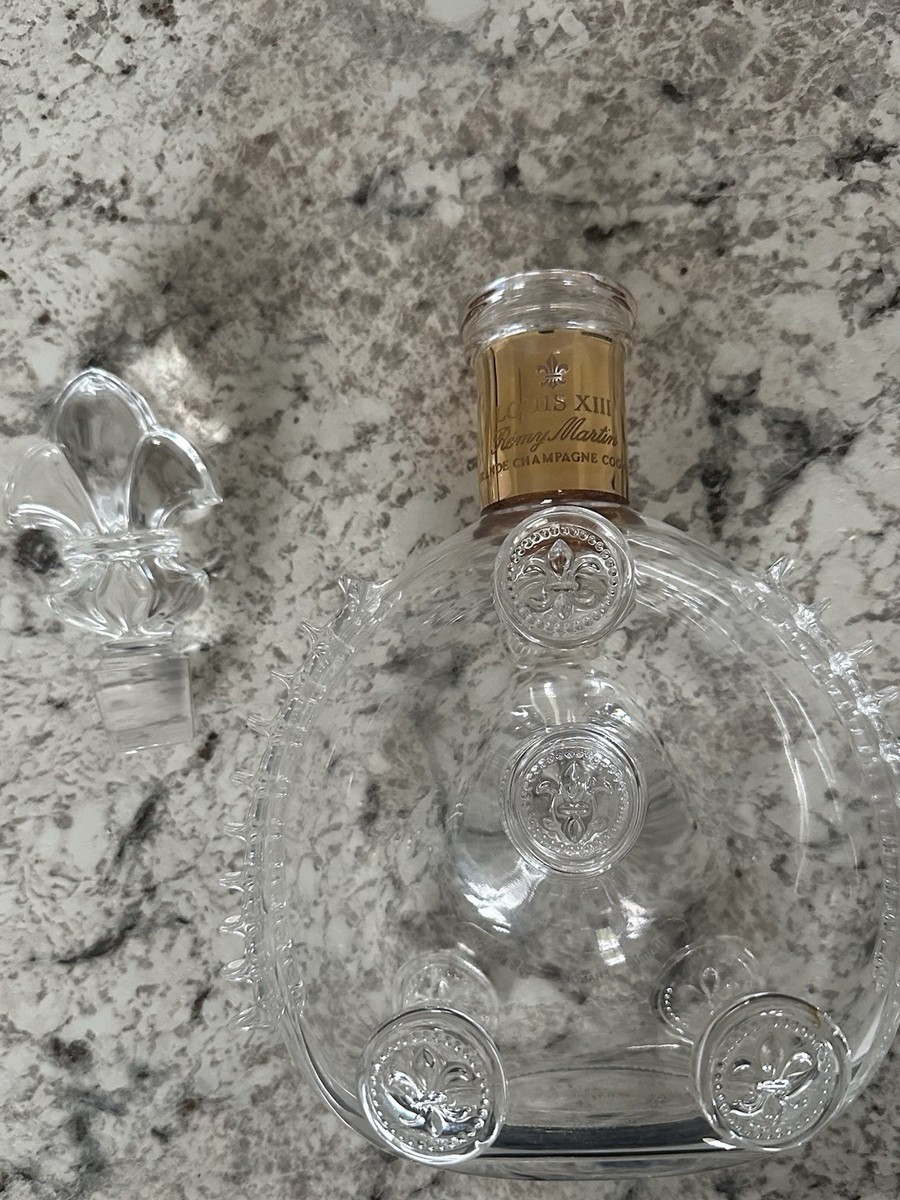 Remy Martin Louis XIII Cognac Baccarat Crystal Decanter Bottle