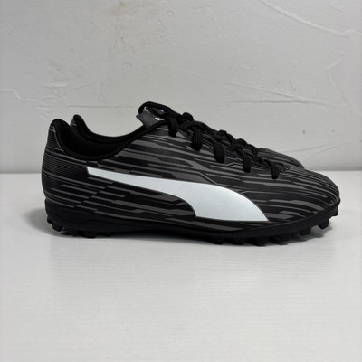 Puma Rapido III TT Turf Trainers Jr Size 5.5c Black Lace Up Cleats