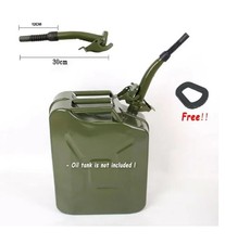 Pouring Spout For 20 Litre Metal Petrol Can Flexible Olive Green Color Design