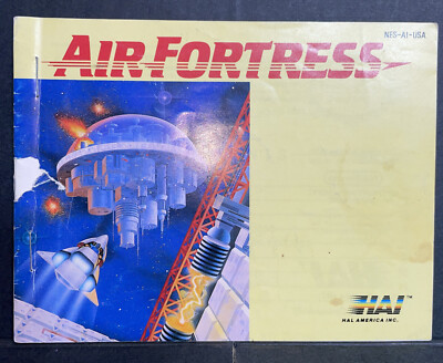 Air Fortress Instruction Manual Booklet Only NES Nintendo Entertainment ...