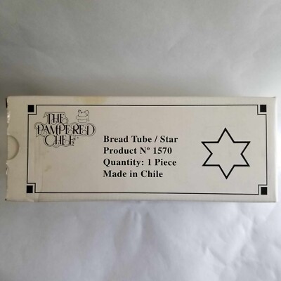 The Pampered Chef Bread Tube - Star # 1570 New Open Box in Original Packaging