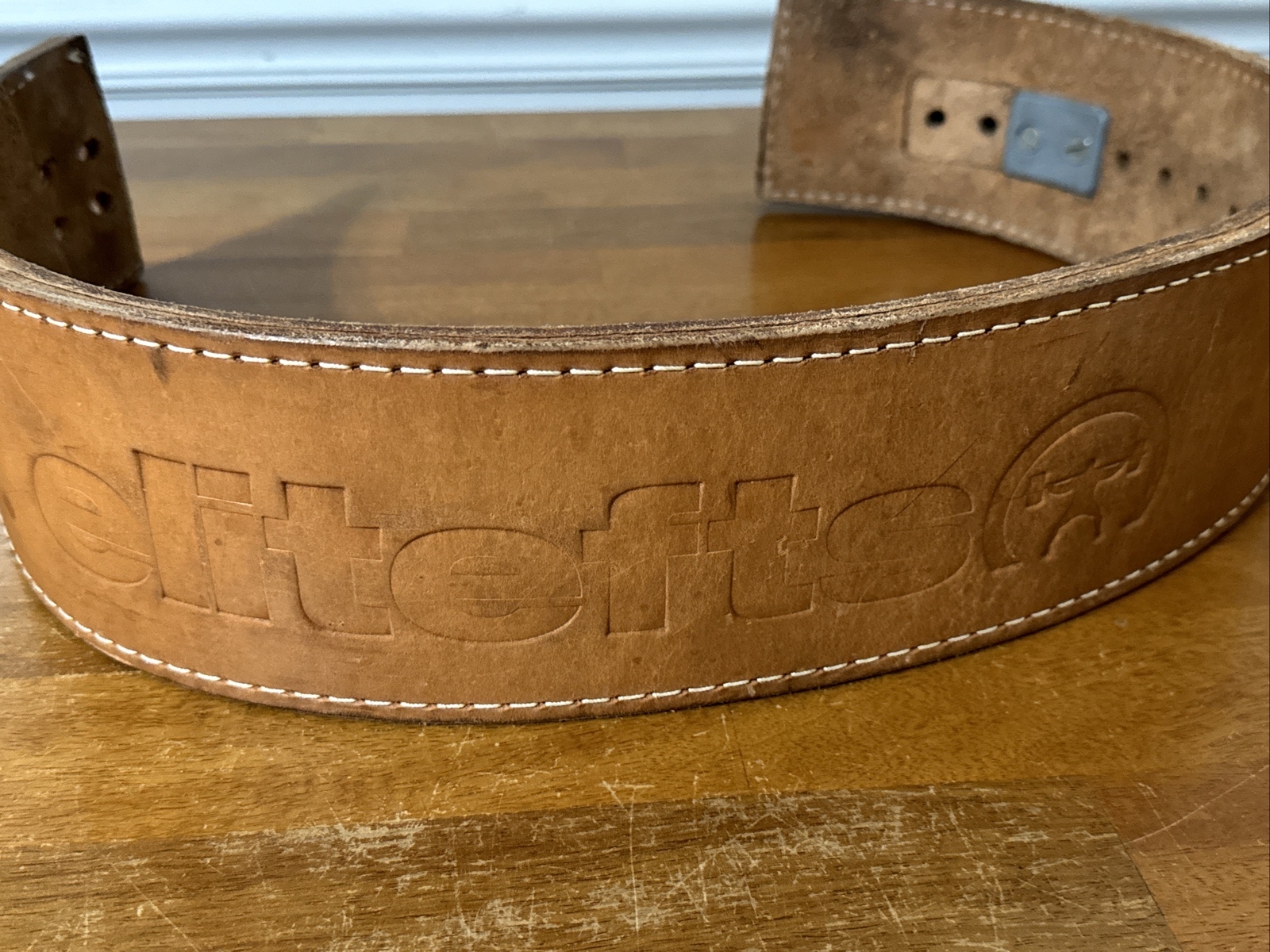 EliteFTS Powerlifting Belt Adult Small Brown Leather (measurements in photos) eBay