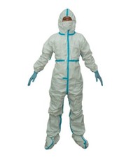 Disposable Coveralls in Bulk. Pack of 10 White Polypropylene 70gsm Overalls XL