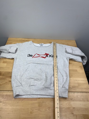 Budweiser Halsey Collab Pullover Sweatshirt Unisex S Gray Be a King 11373 - Picture 3 of 7
