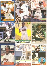 1,000 CARD CHILI DAVIS BASEBALL CARD LOT