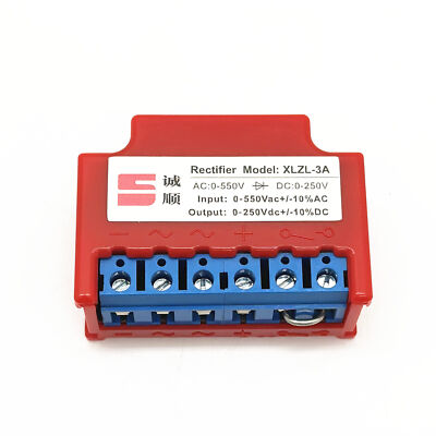 Rectifer Model XLZL-3A Rectifier Motor brake rectifier device AC 0-550V DC0-250V