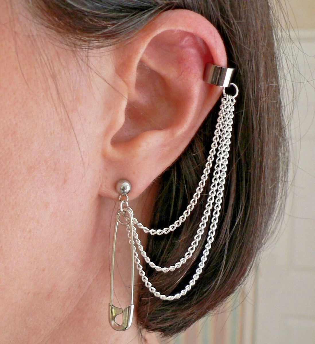 Chain and store cuff earring