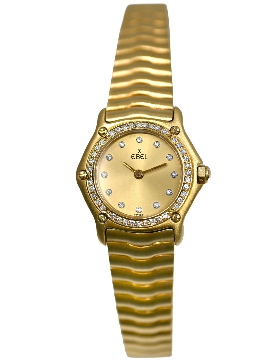 Ebel Sport Wave 866902X Diamonds 64 Gr. 18k Yellow Gold 24MM Ebel Sport Wave 866902X Diamonds 64 Gr. 18k Yellow Gold 24MM