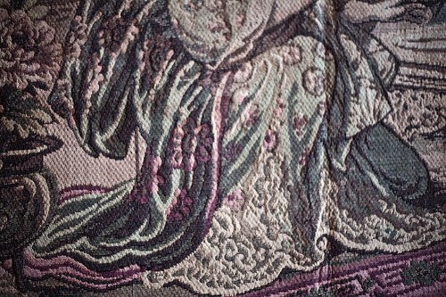 Antiker orientalischer chinesischer asiatischer Wandteppich handgewebt Seide Wollmischung 4 Fuß x 6 Fuß - Bild 5 von 12