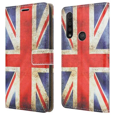 Für Motorola Moto G8 Plus Play Eins Makro Premium Leder Etui