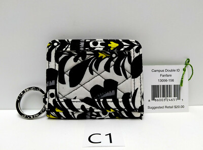 Vera Bradley Campus Double ID Case FANFARE New with tag Exact Item C1