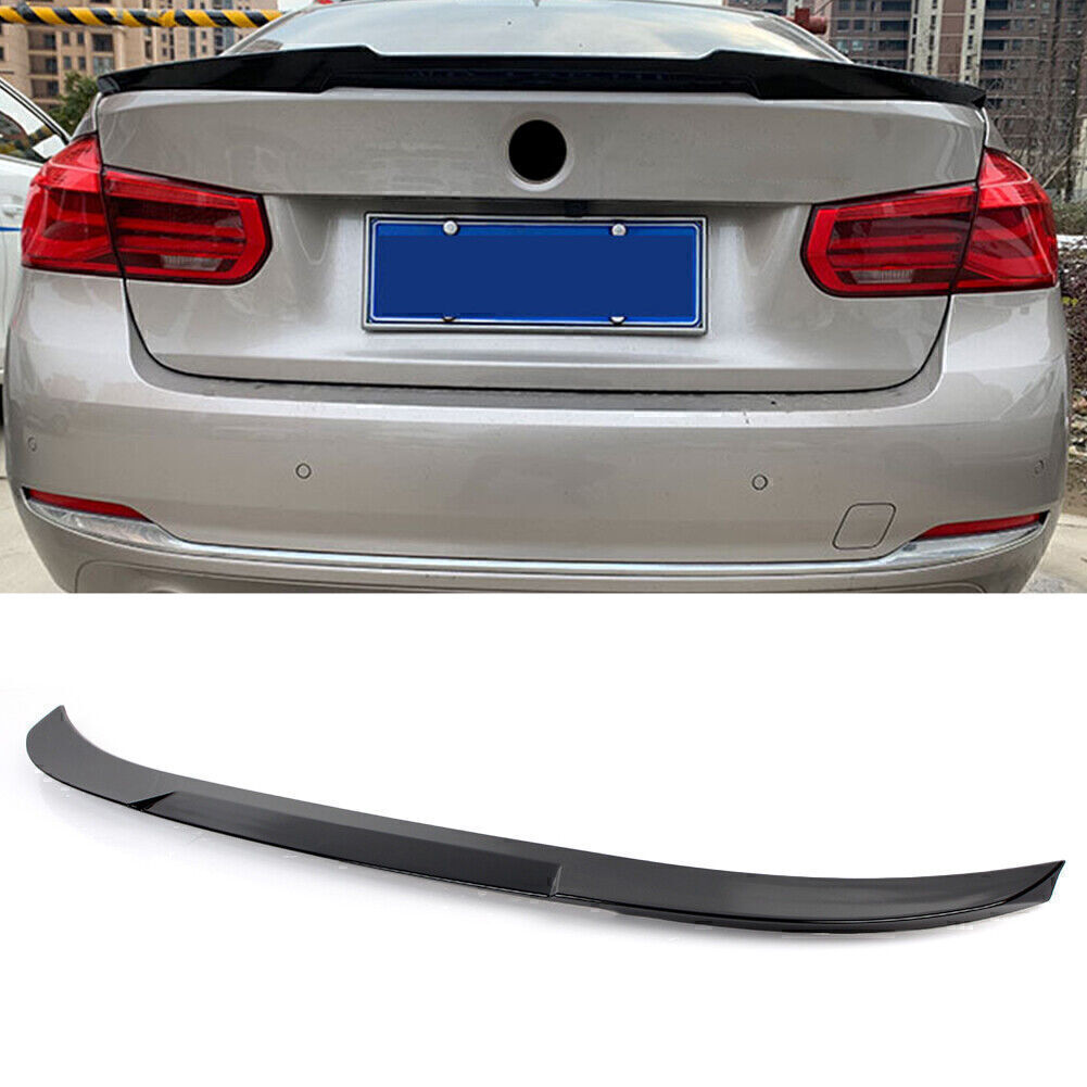Gloss Black Rear Trunk Lip Spoiler Wing for BMW 3 Series F30 F80 V Style 2012-2018