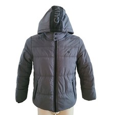 Calvin Klein Jeans Insulated Puffer Jacket Gray L 14 16