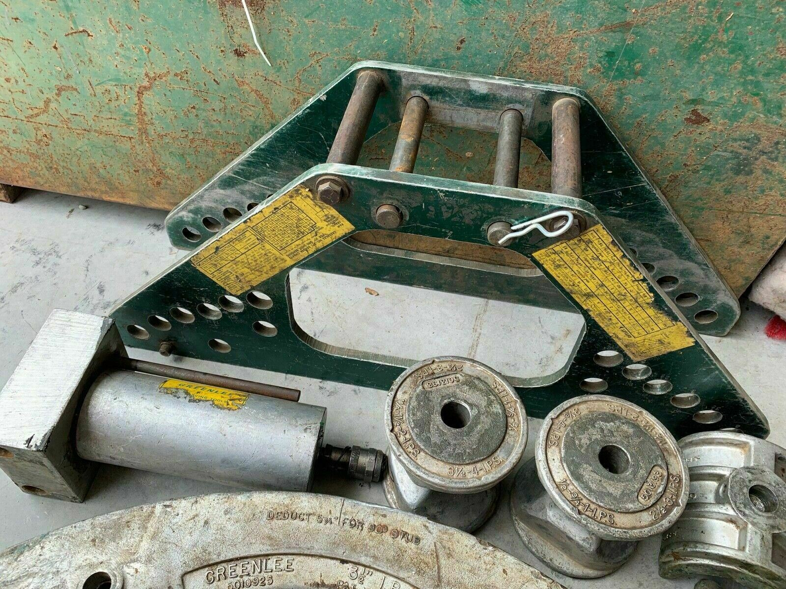 LOT GREENLEE 885 RIGID IPS HYDRAULIC PIPE BENDER 11/4 31/2" 884