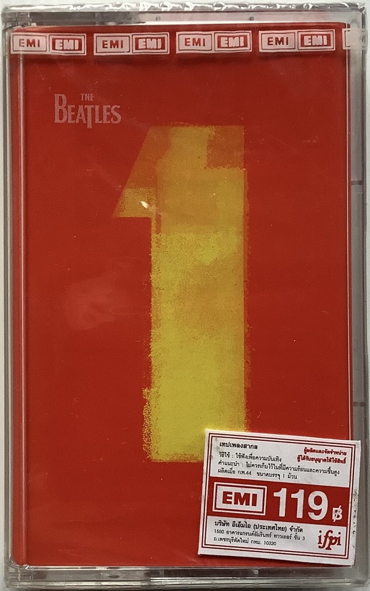 New The Beatles 1 One Original Thai Edition Cassette Seal
