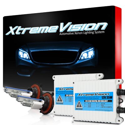 XtremeVision Xenon Lights 35W AC Slim HID Kit H1 H3 H4 H7 H11 9006 9005 9007