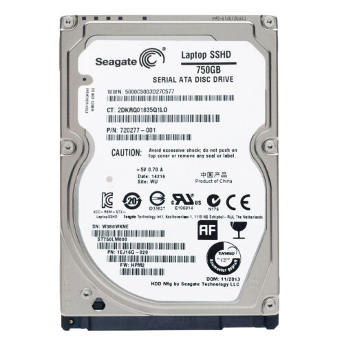 Seagate ST750LM000 750GB 2.5" Laptop Thin SSHD Solid State Hybrid Hard Drive - Picture 3 of 3