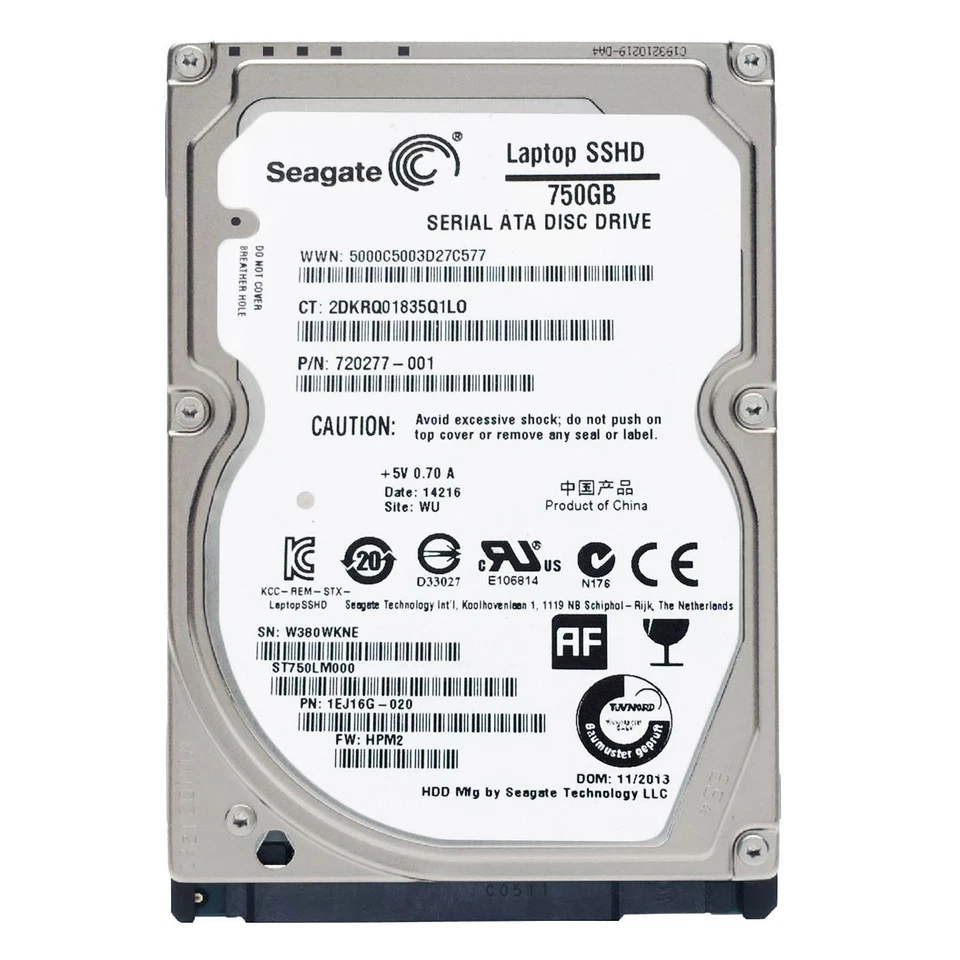 Seagate ST750LM000 750GB 2.5" Laptop Thin SSHD Solid State Hybrid Hard Drive - Image 3 of 3