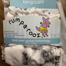 NEW Rumparooz G2 pocket cloth diaper with inserts Polished MARBLE