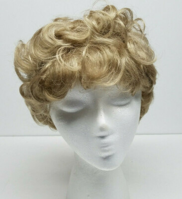 Womens European Naturals Dark Blond Hairpiece Wig Mesh Modacrylic Synthetic Hair