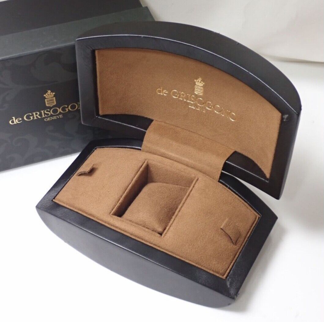 de Grisogono Leather and Suede Watch box Presentation Case with Cardboard Outer