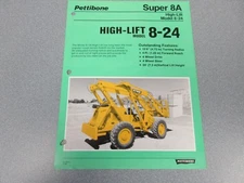 Rare Pettibone Super 8A High-Lift Sales Sheet