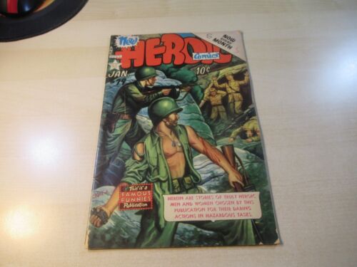 NEW HEROIC COMICS #79 GOLDEN AGE WWII WAR SOLDIERS TOMMY GUN COVER LOOKS GREAT! - Picture 1 of 7