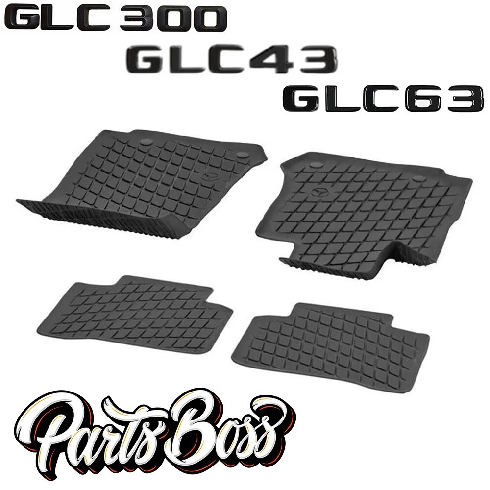 Mercedes glc 300 2024 rubber floor mats