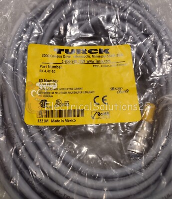 NEW TURCK RK 4.4T-10 EUROFAST CORDSET U2173-10 FREE SHIPPING