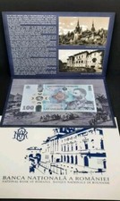 P-127 Romania 100 lei 2024 UNC Carol I King FOLDER Charles I  HOHENZOLLERN