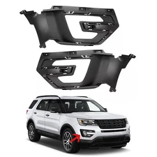 Fog Light Cover Bezel Trim For Ford Explorer 2016-2017 Front Driver & Passenger