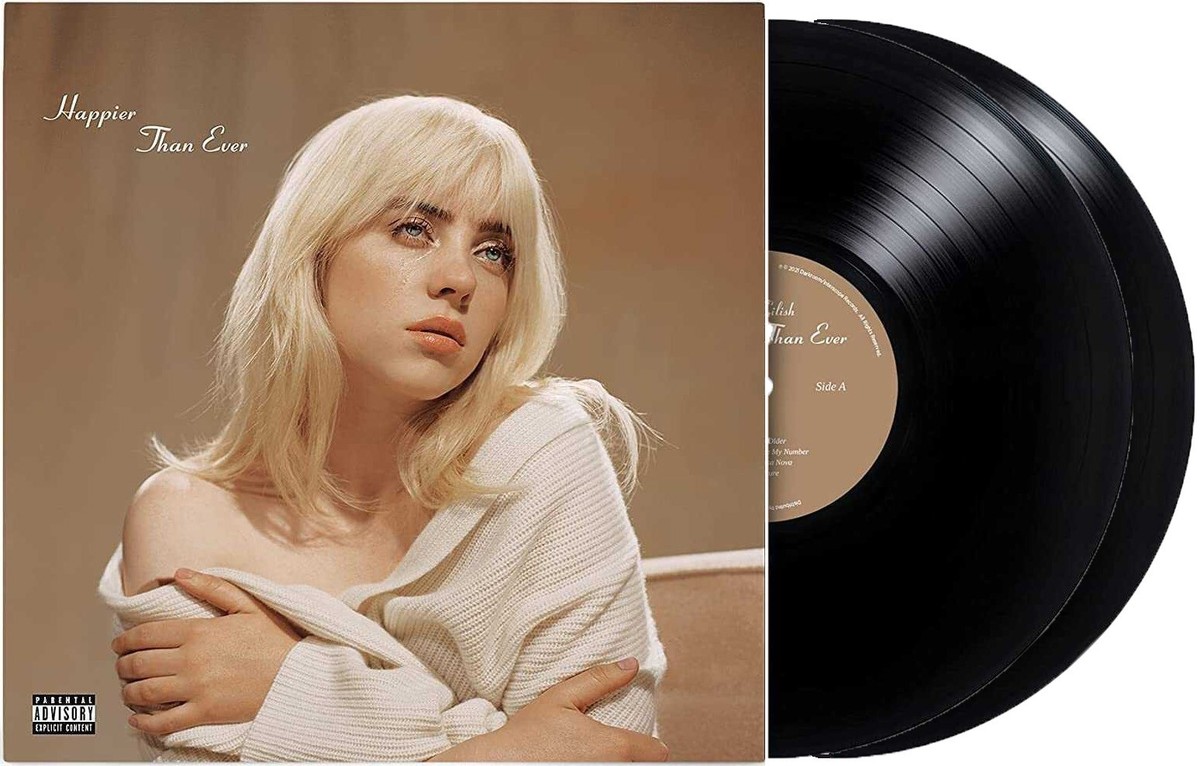 BILLIE EILISH LP x 2 Happier Than Ever DOUBLE VINYL Gatefold New