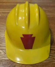 VTG Hard Boiled Bullard Pennsylvania Keystone State Plastic Yellow Hard Hat EUC
