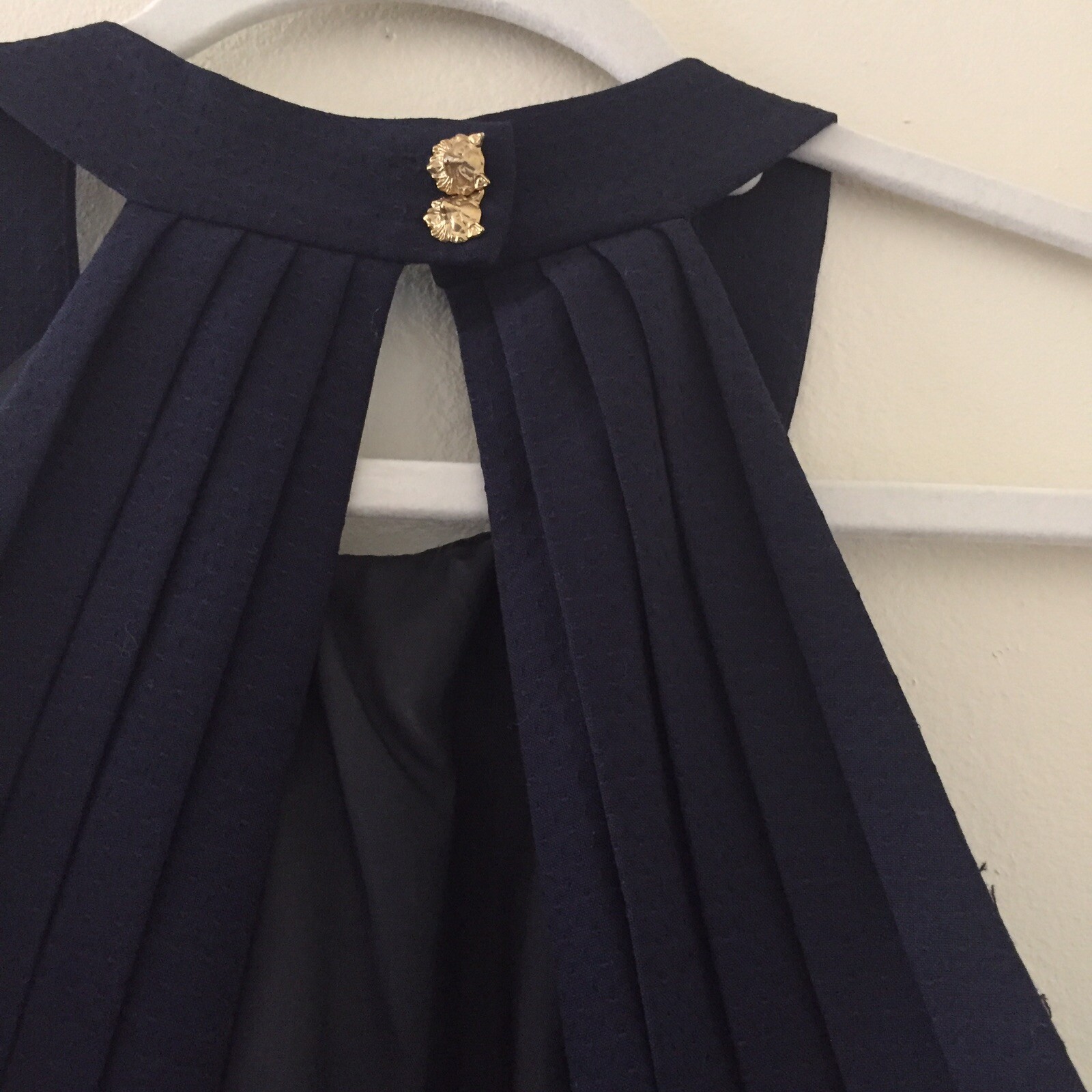 bcbgeneration Halter Open Back Mini Midnight Blue… - image 4