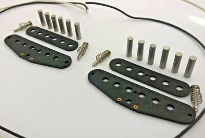 Stratocaster Pickup Kit 50/52 mm Forbon Faser Flacharbeit AlNiCo 5/2 Stagger/Flach
