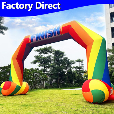 20ft Inflatable Start Finish Line Arch Rainbow Outdoor Archway for ...