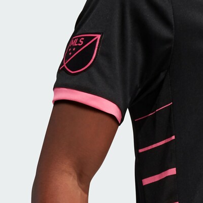 Men's Seattle Sounders FC adidas Black Pink Climacool Jersey