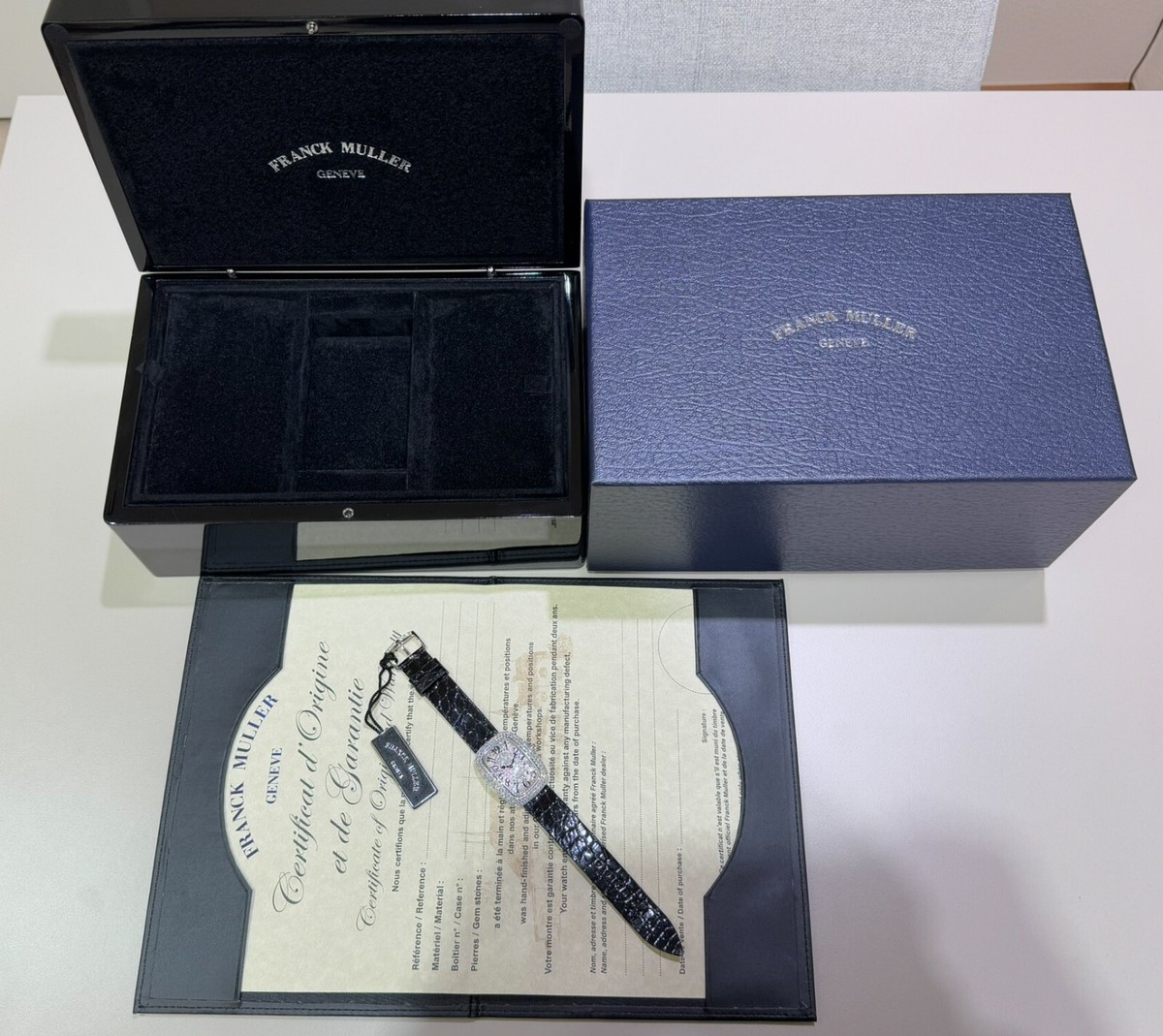 Franck Muller Galet 3002L QZ V D3 CD 18K White Gold Diamond Quartz
